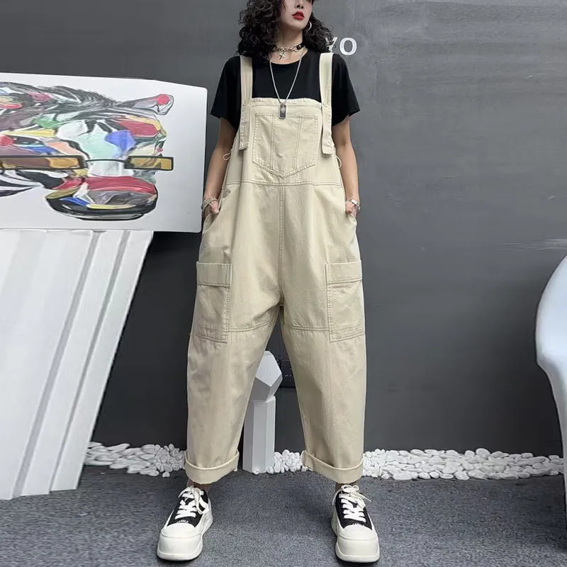 

2026 Spring/summer Women's Denim Overalls Commuting Workwear Casual Jumpsuit
