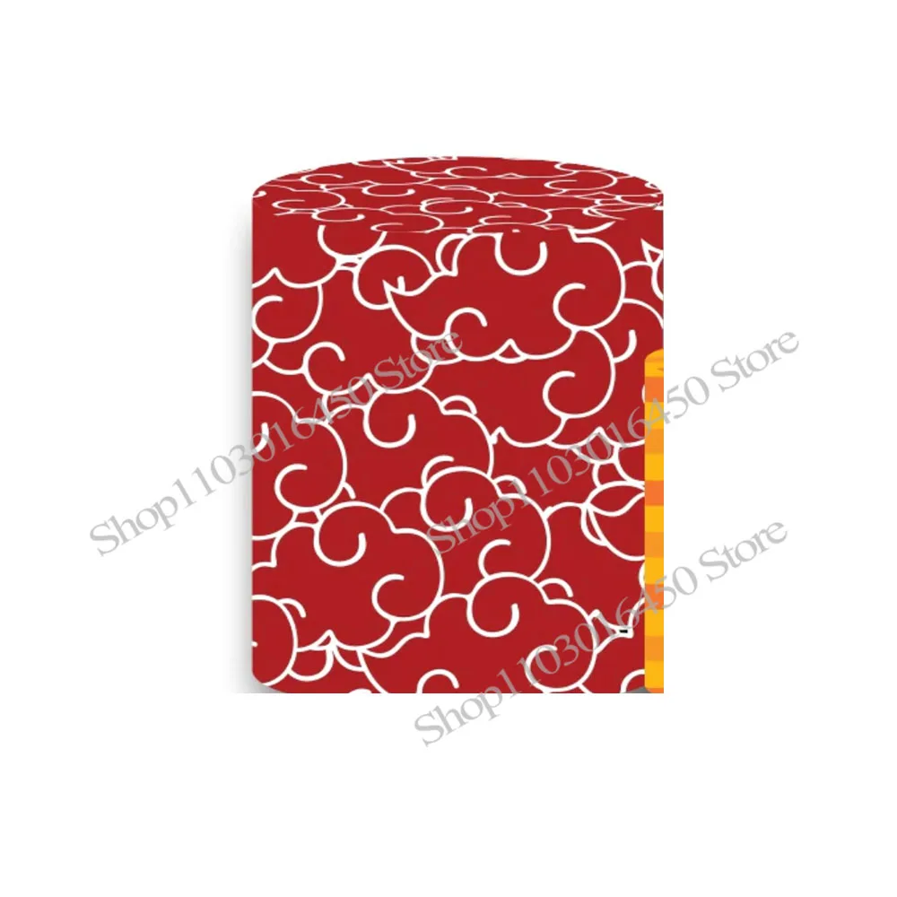 Naruto Uzumaki Pesta Ulang Tahun Lingkaran Elastis Bulat Silinder Latar Belakang Alat Peraga Dekorasi Baby Shower untuk Acara Anak Laki-laki