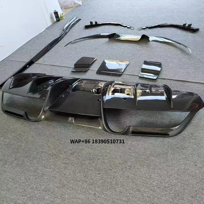F8 Dry Carbon Fiber Body Kit Side Skirts Door Extension Lip Spoiler for F8 Tributo Spider
