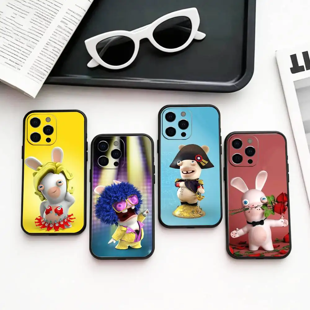 

C-Cute R-Raving R-Rabbids Phone Case Silicone Soft For IPhone 17 16 15 14 13 12 11 X XR Plus Pro Max Plus