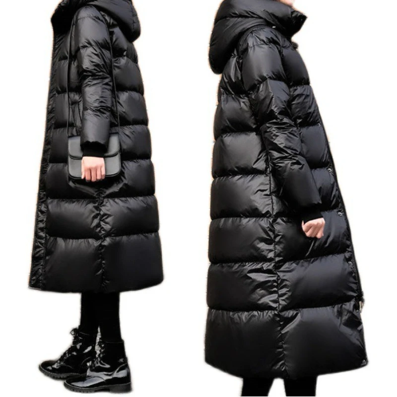 Cotton Jacket Women's Mid-length Over The Knee 2025 Winter New Padded Jacket Loose Thickened Padded Jacket