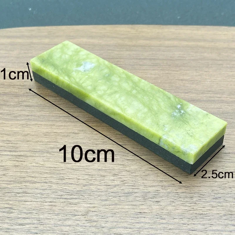 10000 Grit Natural Green Agate Sharpening Stone Whetstone Fine Grinding Polishing Shaved Bar Kitchen Knife Sharpener Honing Tool