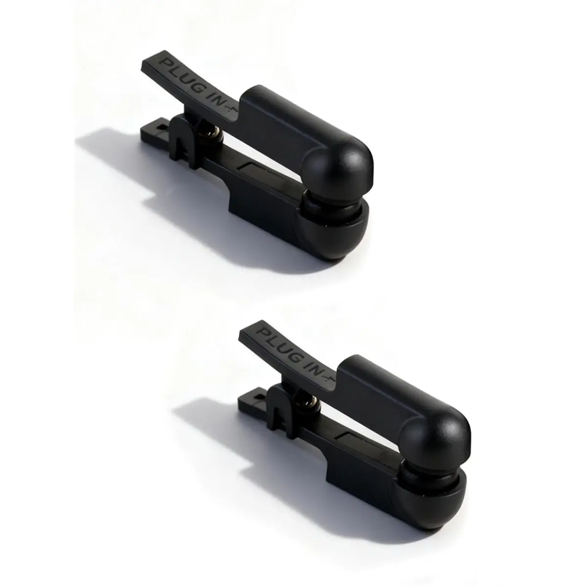 HITL Ear Clip Electrode Rubber Black Compatible for & Standard Tens Units, Reusable Ear Clip Accessory, 1 Pair