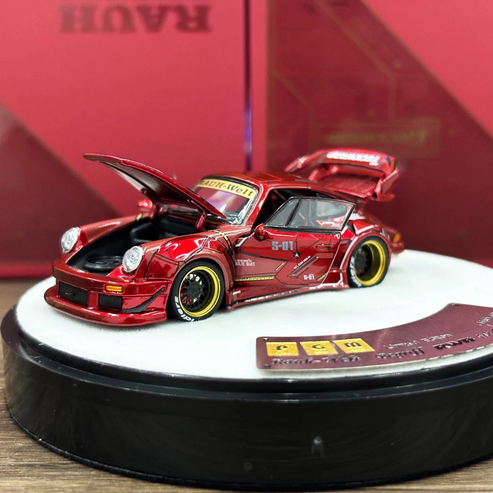 

Литая под давлением модель автомобиля PGM 1:64 RWB930 TECKWRAP