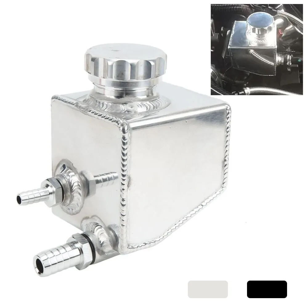 Aluminum Power Steering Pump Fluid Reservoir Tank Polished for V6 V8 VT VX VU VY VZ VE LS1 LS2 Silver Black