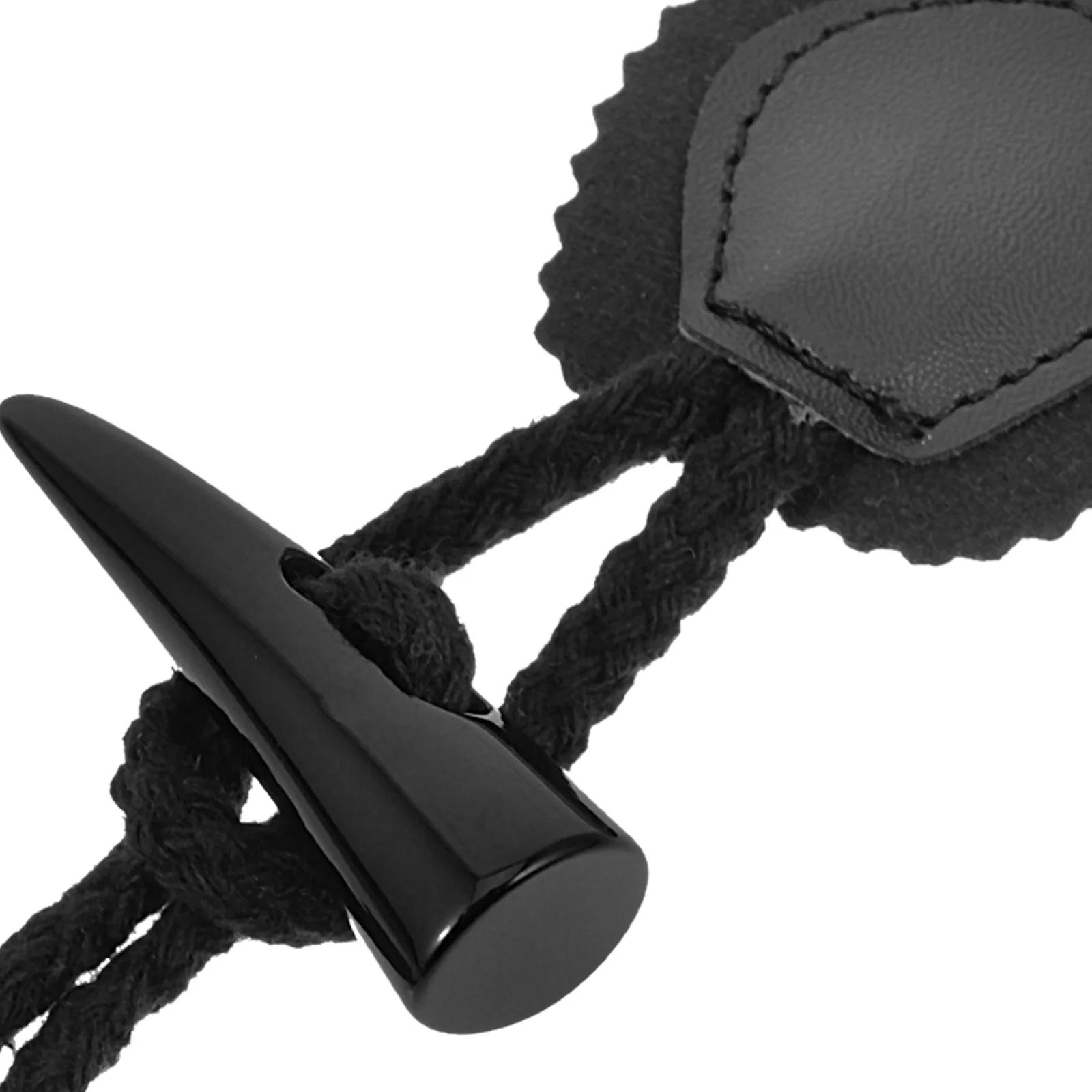 

4Pairs Retro Horn Buttons PU Toggle Clasps Decorative Coat Closure Fastener Coat Buttons Toggle Clasps