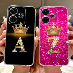 For Xiaomi Redmi 13 Case New Letters Cover 6.79'' Clear Silicone Soft TPU Phone Case For Xiaomi Redmi 13 Redmi13 Back Cover Bags