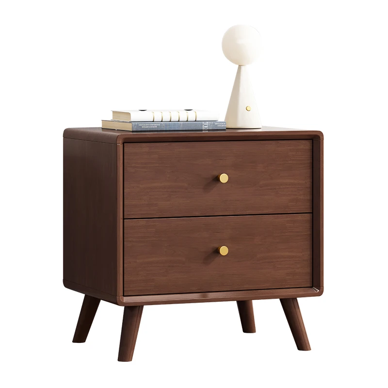 

All solid wood bedside table small household bedroom 2025 new Nordic simple modern bedside storage cabinet