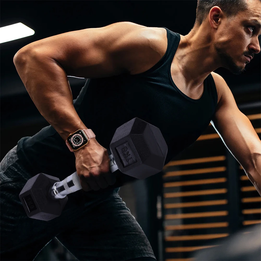 

Hex Dumbbell Set Non-slip Handle Fitness Dumbbell Ergonomic Rubber Coated Dumbbell Exercise Dumbbell for Strength Training