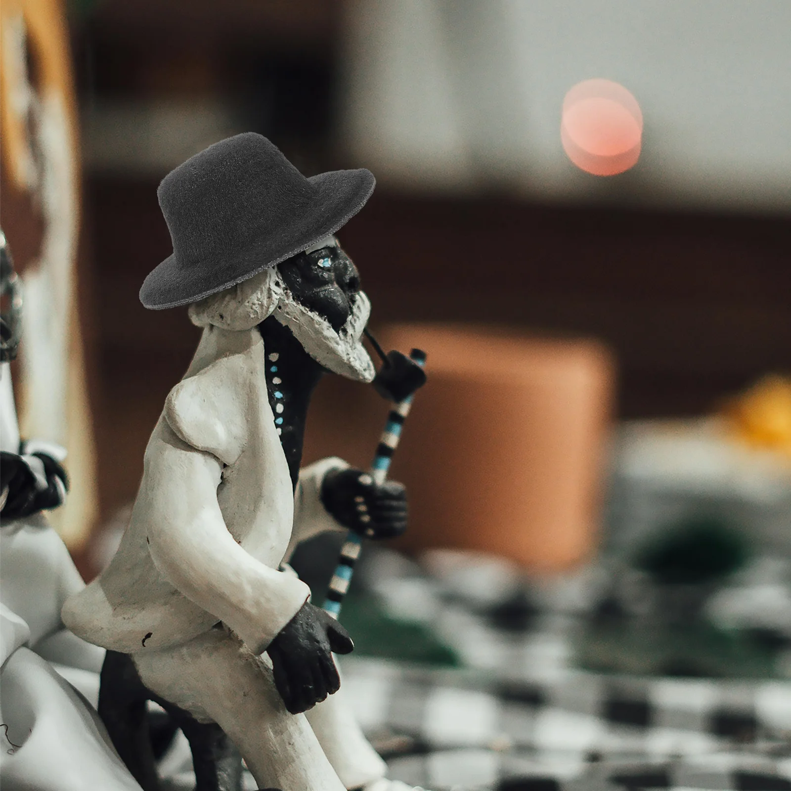 20 قطعة القبعات المصغرة لينة ورأى القبعات الصغيرة للحرف اليدوية DIY بها بنفسك الطرف الديكور إكسسوارات الشعر دمية قبعة صغيرة