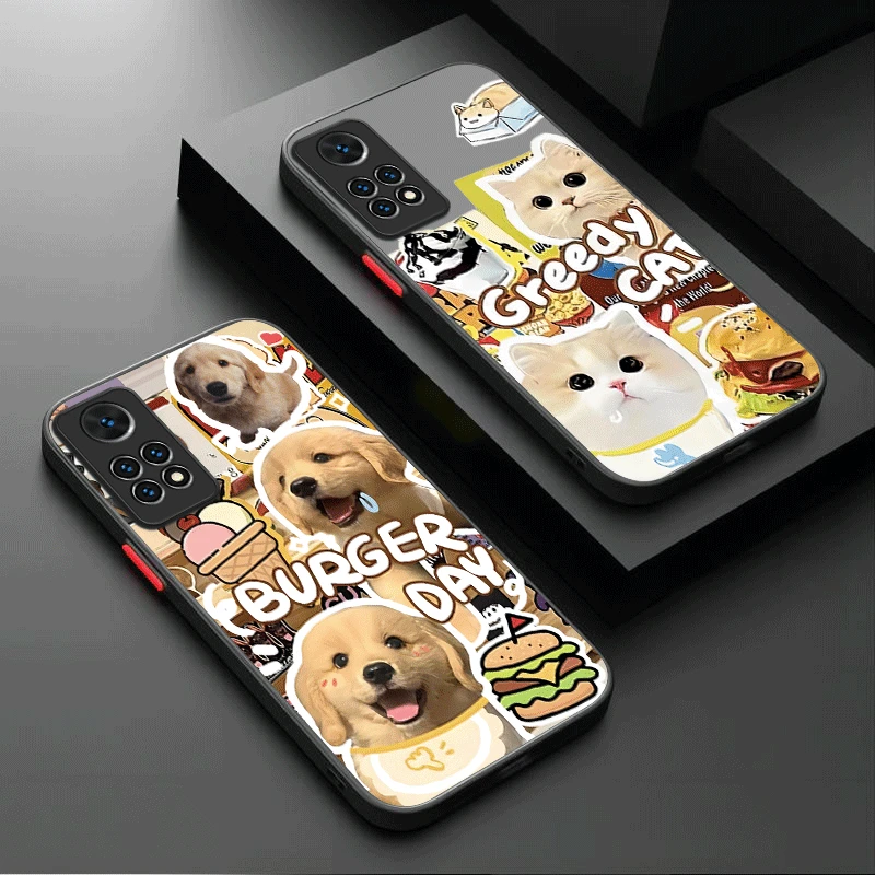 Cats Dog  Sheep Phone Case For Xiaomi Redmi Note 13 12 11 Pro Plus 4G 5G 12S 11S 10 10S 9 9S 8 13C 12C 10C Matte Shockproof Etui