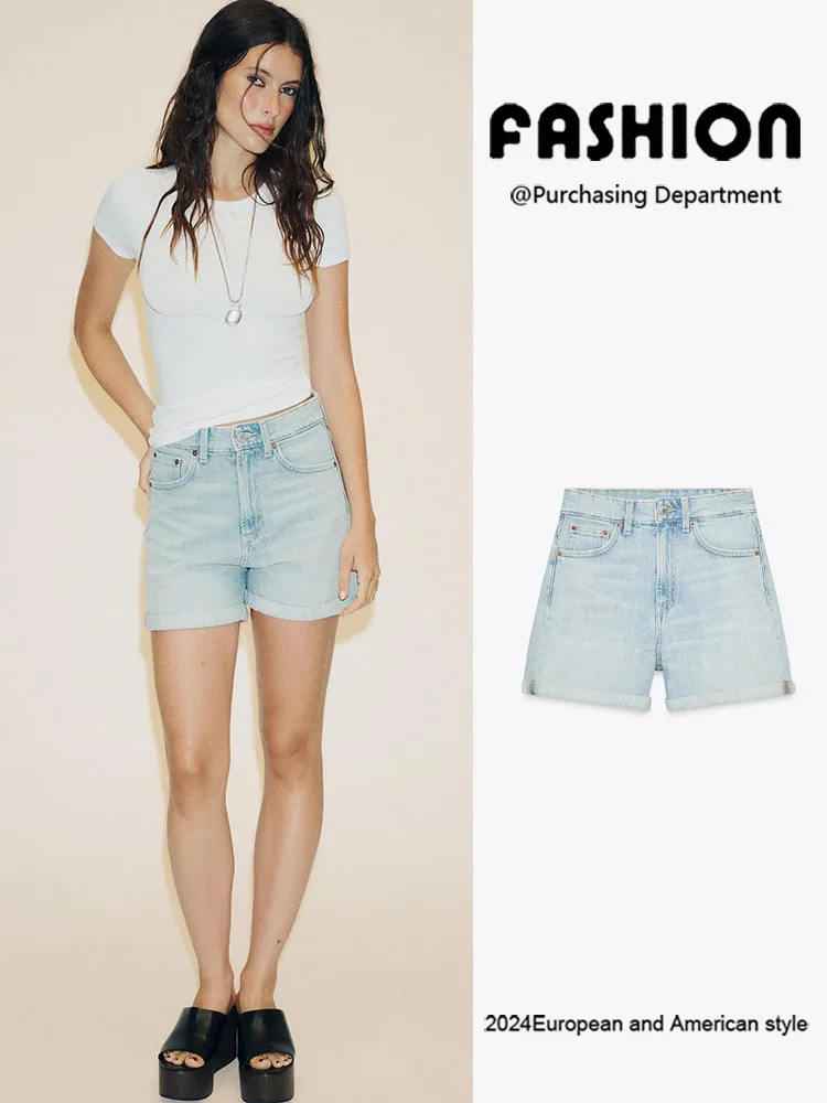 

Лето 202, новинка, женская модная универсальная утягивающая джинсовая одежда с высокой талией, повседневная одежда, качественный материал, удобная посадка