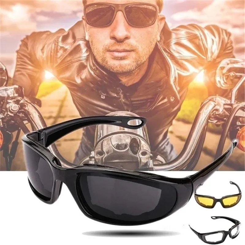 Motorcycle Glasses Bike Cycling Windproof Riding Goggles Sports New Moto Eyewear Mens Sunglasses Women UV400 Protective Eye