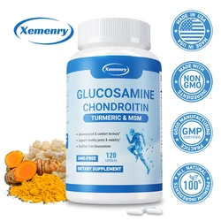 Glucosamine Chondroitin Turmeric & MSM - Joint Health Supplement, Antioxidant, Helps Relieve Back, Knees and Hand Pain