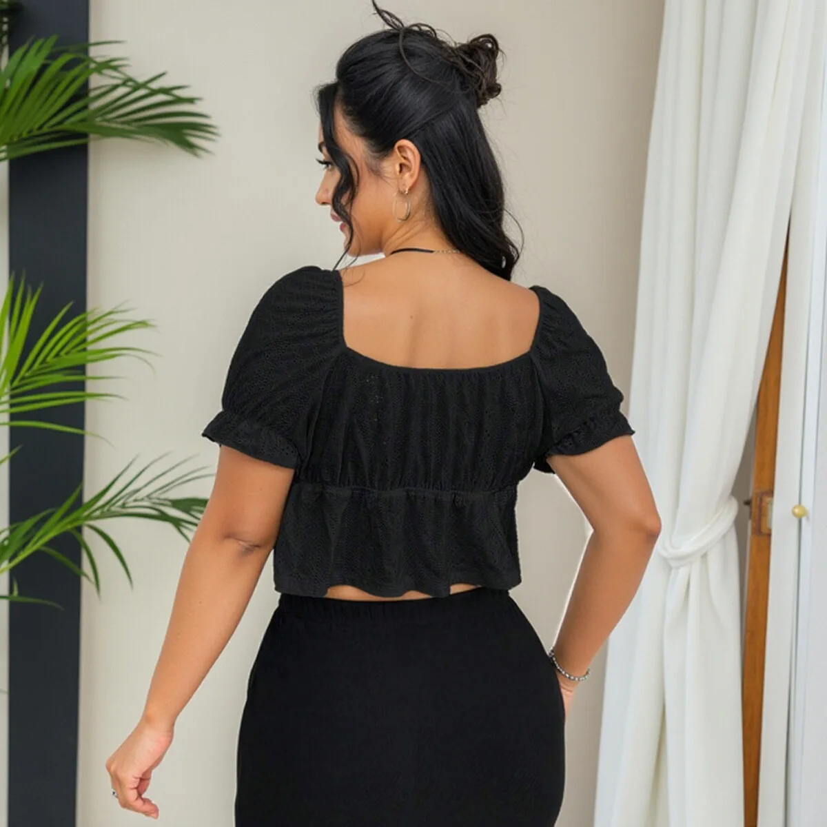 

Женская летняя футболка большого размера с v-образным вырезом, сексуальный топ, блузка ort Sve Pear ape Fit, весенний сезон 2022, другие материалы 00%