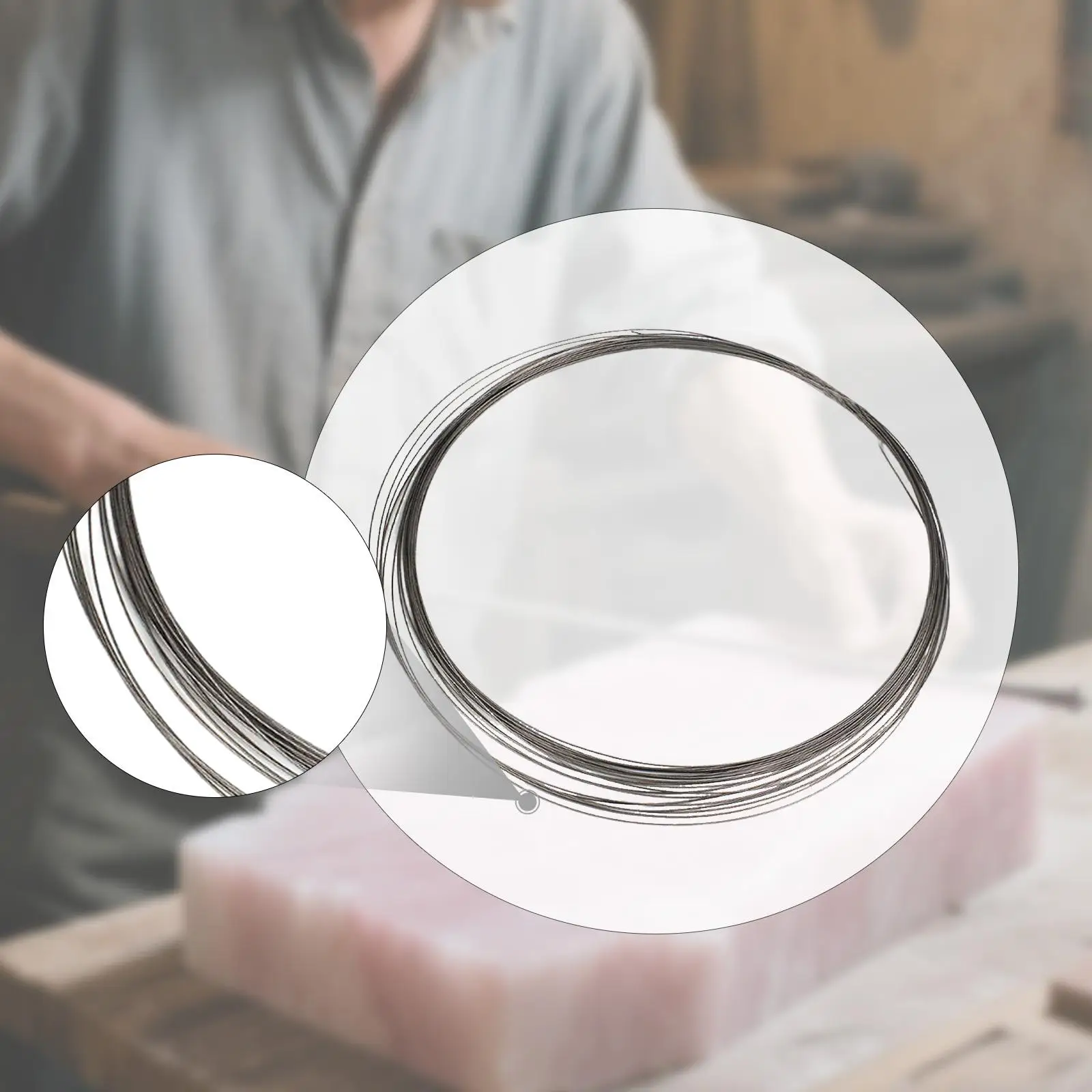 Superfine Emery Sands Wire Length 3 Meters Sturdy for Concrete Stone Jade