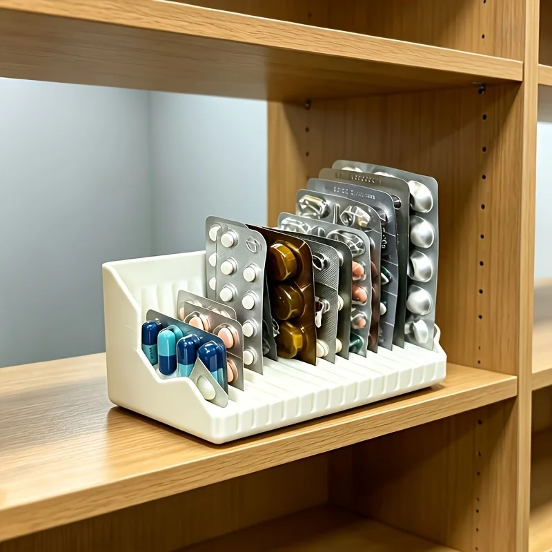 Bubble Cover Board Medicine Storage Box, Household Portable Regular Medicine Board Classification Storage Box