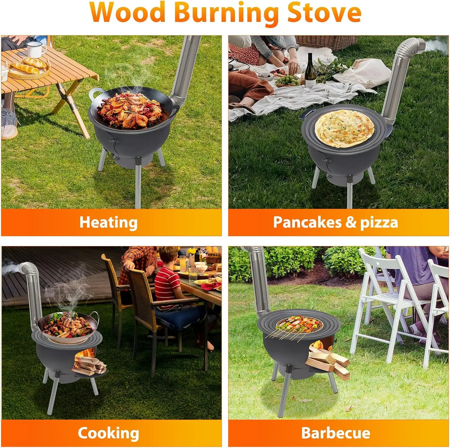 Portable Wood Burning Rocket S - огляд і ціна Camping Hiking Cooking