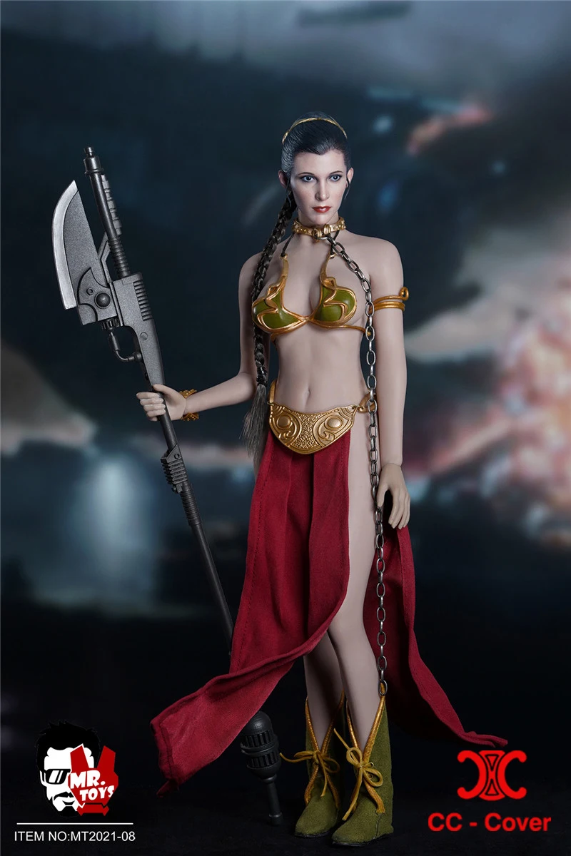 MT2021-08 1/6 ملابس تنكرية للأميرة مع نموذج نحت الرأس مناسب TBL S12D أنثى صدر كبير Suntan الجندي عمل الشكل الجسم