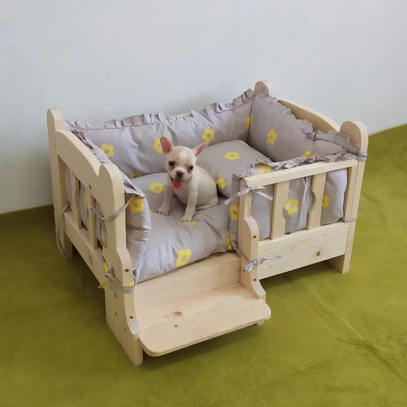 Pet nest Golden retriever dog bed Cat nest Size Small dog dog kennel Solid wood dog bed