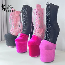 New High Platform Overshoes Waterproof Shoes Covers Suede Wear-Resist Protectors Cover Pole Dance Training Specific Accessories