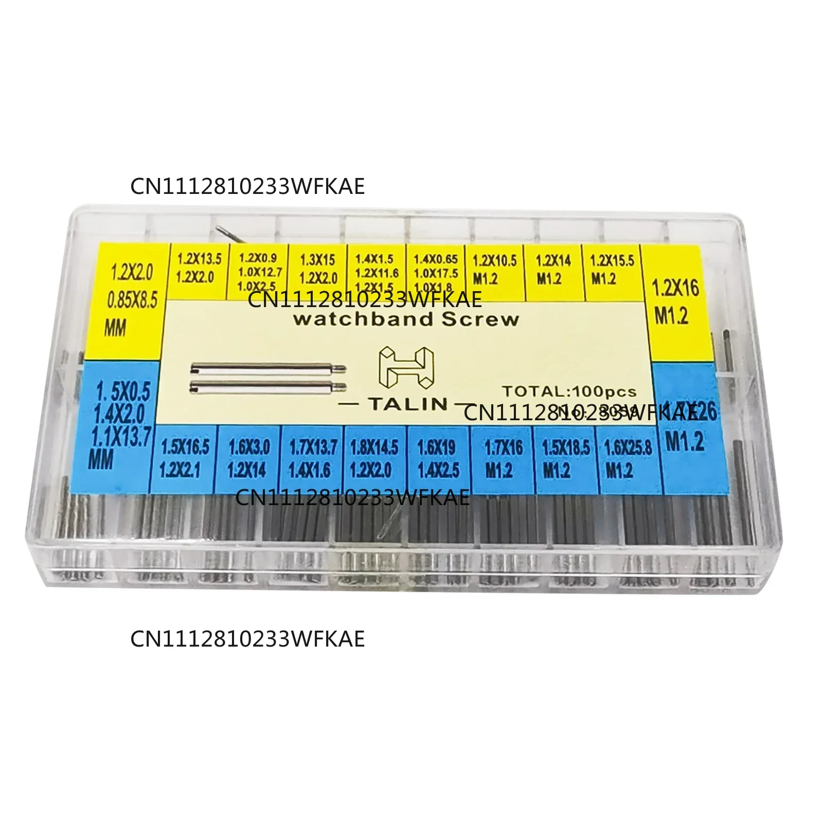 100pcs/set Screws Rod For Rolex Watch Band Strap Stainless Steel Screw Pin Watch Repair Tools Watch Parts Tools Kit Accessories