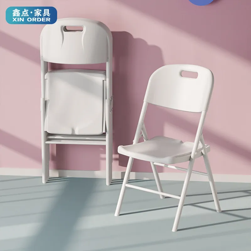 HYS foldable stool - portable plastic chair for food stalls, training, and office use