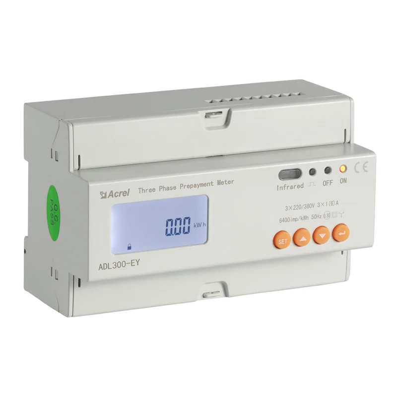 

Acrel ADL300-EY Prepaid Three-Phase DIN Rail Energy Meter with RS485 and Built-in Relay for Building/Factory Billing