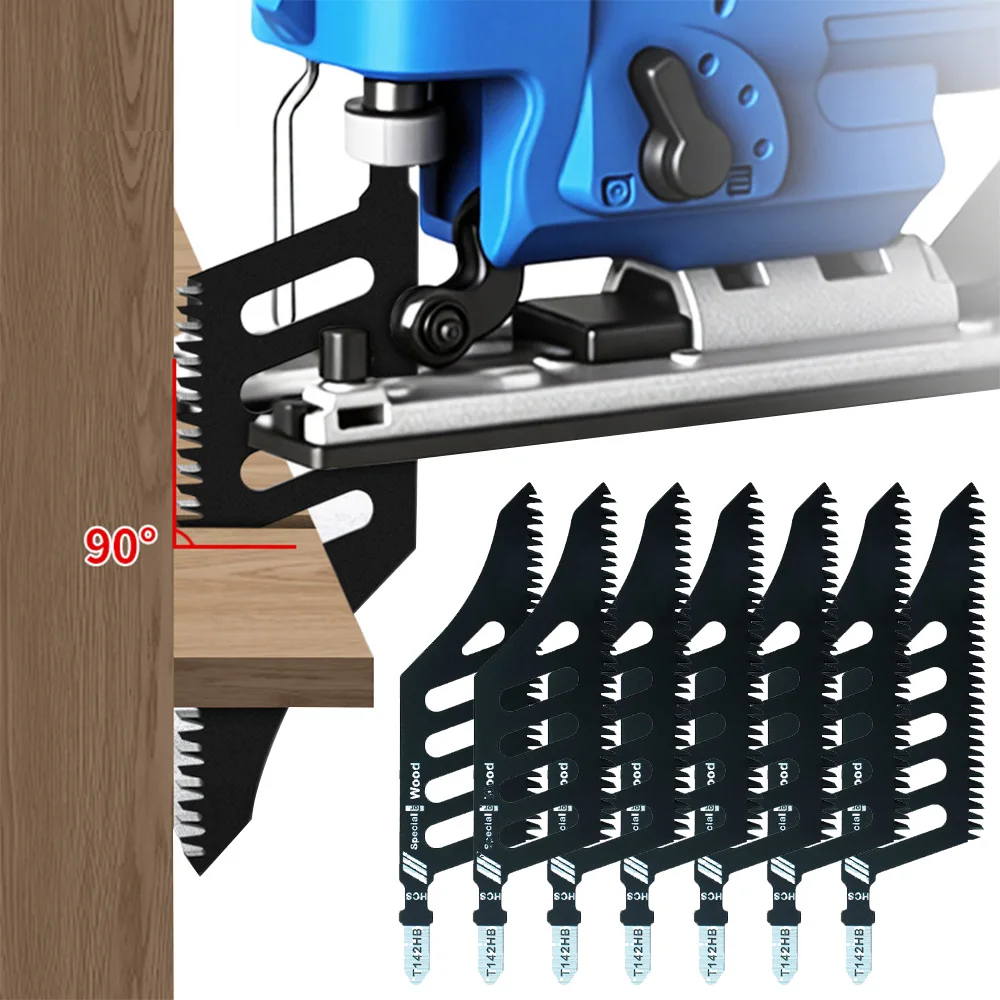 1-20pcs T142HB Jigsaw Blade Special Profile Fine-Cutting Saw Blade with Ground Teeth for Wood Power Tool Accessories