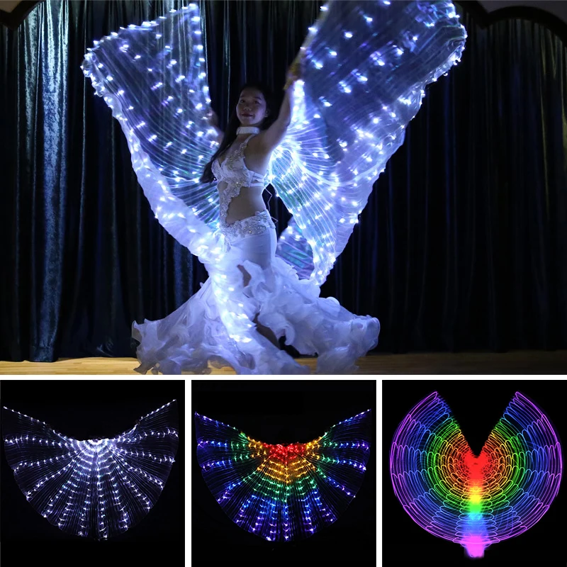 LED Butterfly Wings Party Performance Wings Wedding Birthday Accessorie Valentine Day Gifts Woven Dancing Accessorie