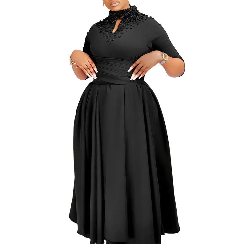 

Платье женское в африканском стиле, Элегантное макси-платье, осень-весна 2024