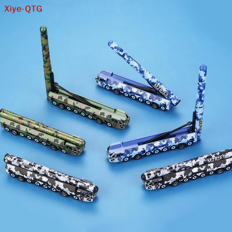 

1/3Pcs Creative Dongfeng 61 Intercontinental Missile Design Neutral Pen Cute Toy Gel Pen Simulation Model Stand Signature Pen