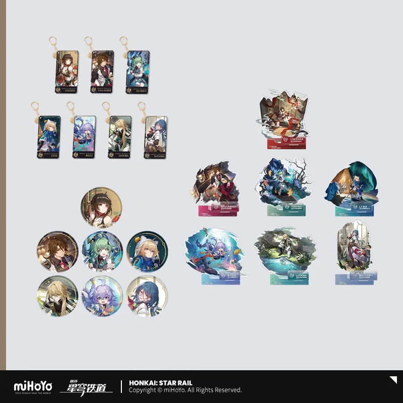Sunsyea Honkai Star Rail Official Merch miHoYo Original Authentic The Abundance Path Acrylic Stand Bailu Luocha Natasha Gallaghe