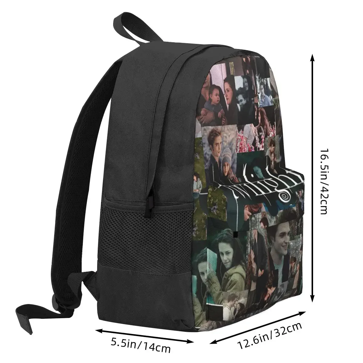 Edward Cullen Twilight Backpack Student BookBag Kids School Bag Laptop Shoulder Bags for Boys Girls