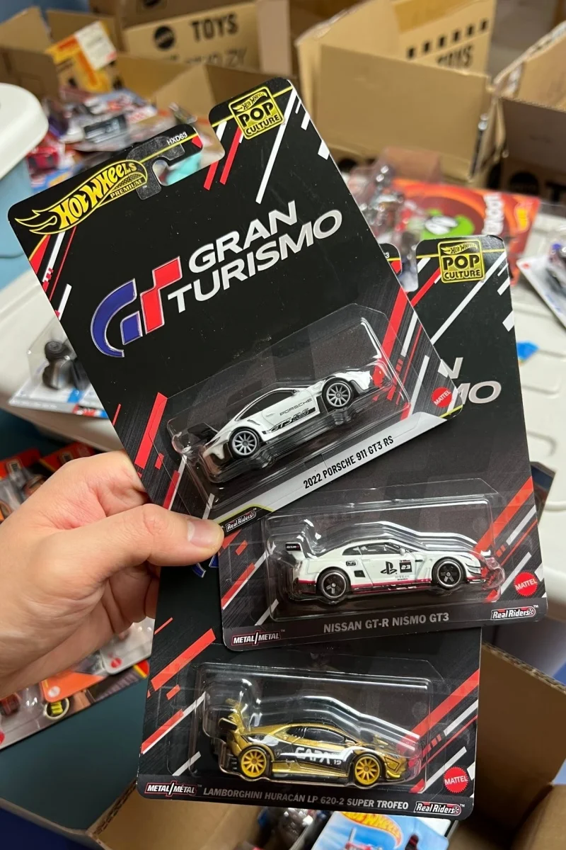 Em estoque rodas quentes hxd63 pop cultura gran turismo série modelo de fundição lamborghini porsche coleção brinquedos modelo de carro presentes