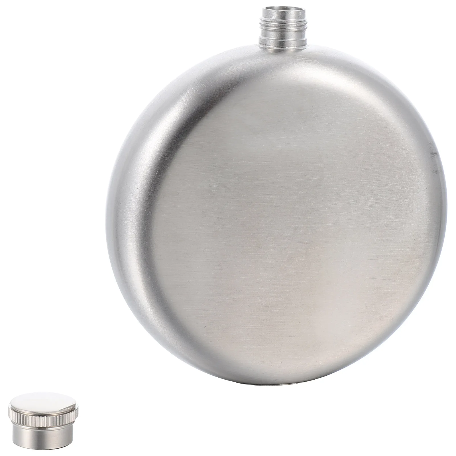 

Stainless Steel Flask Compact Flat Metal Smooth Surface Fishing Camping Boating Hunting Hiking Outdoor Practical