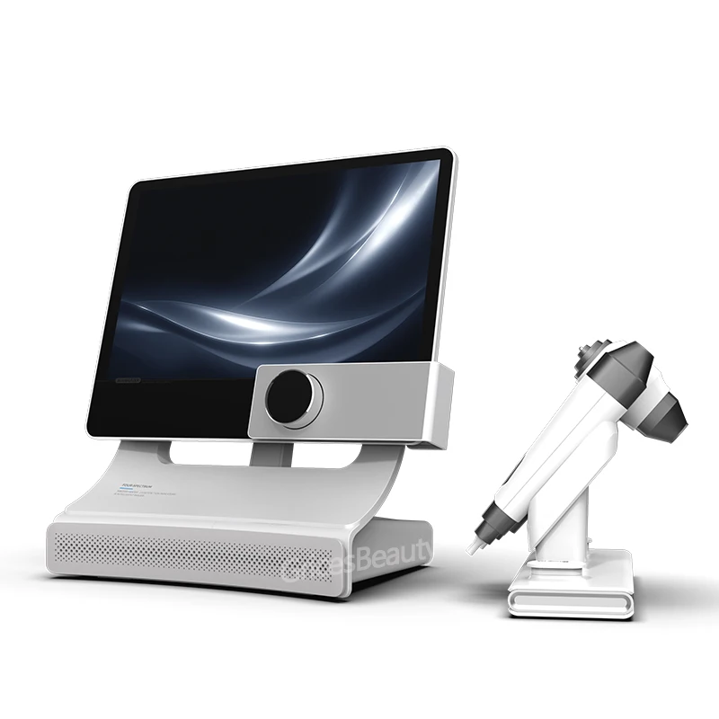 Newly Upgraded 2 in 1 Intelligent T5 AI Scalp Analyzer With Desktop Digital HD LED Microscope for Home Use Skin Hair Analysis