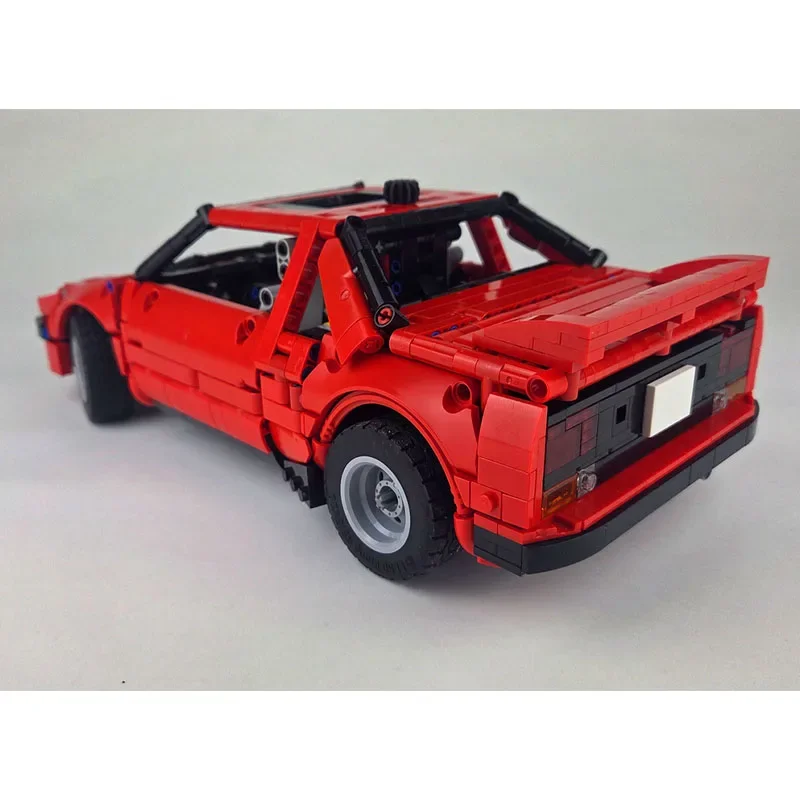 MOC-227909 クラシックな新しい象徴的なスポーツレッドスーパーカーレーシングビルディングブロックモデル、1472ピース、男の子の子供の誕生日おもちゃギフト
