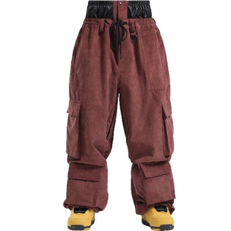 New Baggy Style Breathable Ski Pant Snowboard Sports Windproof Waterproof Skiing Trousers Woman Man Winter Thermal Clothes Adult