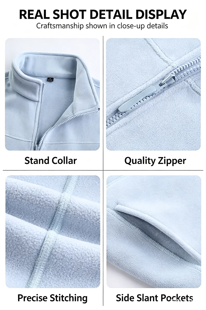 EUMERGX Unisex Thermofleece Gefütterte Weste Leichte Ärmellose Jacke Winter-Layering für Outdoor-Wanderungen Camping Täglichen Gebrauch – Detail 30