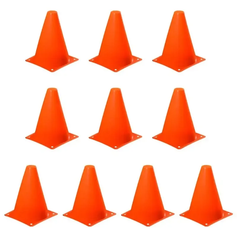 

10 pcs Soccer Marker Cones Football Marking Cup Portable Training Equipment Marker Roller Soccer Cones Lightweight