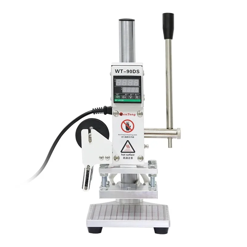 Moving Wood Branding Machine Leather Marking Machine ABS Plastic Cowhhide Indentation LOGO Embossing Hot Pressing PU Paper