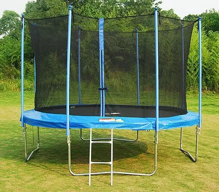 Large Indoor Trampoline with Protection Net Adult Children Jumping Bed Outdoor Trampolines Exercise Bed Fitness Equipment