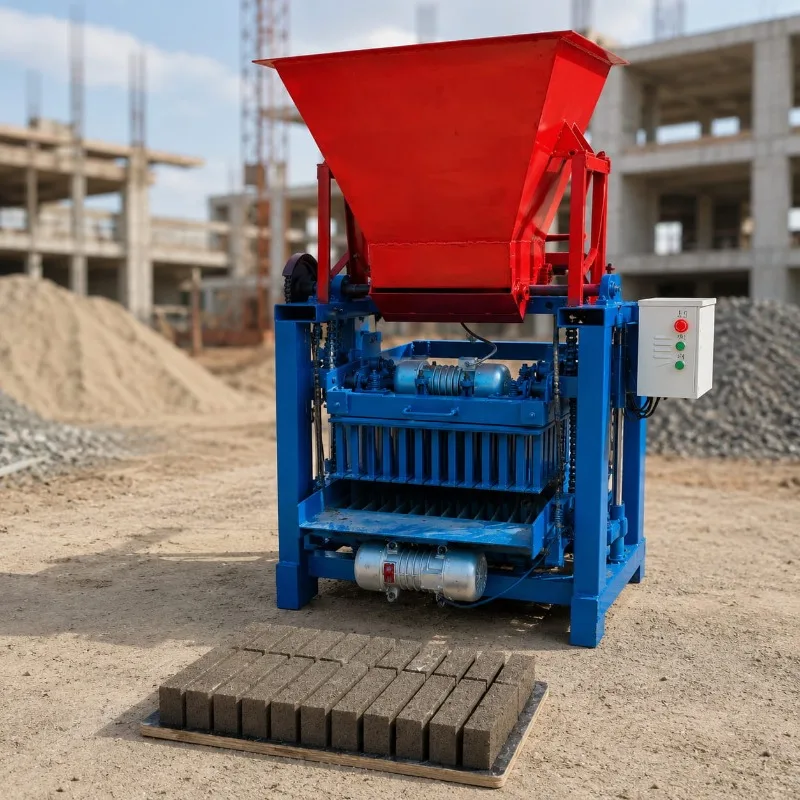 Portable Concrete Brick Machine Hollow Block Machine with Customized Mold Electric Operation