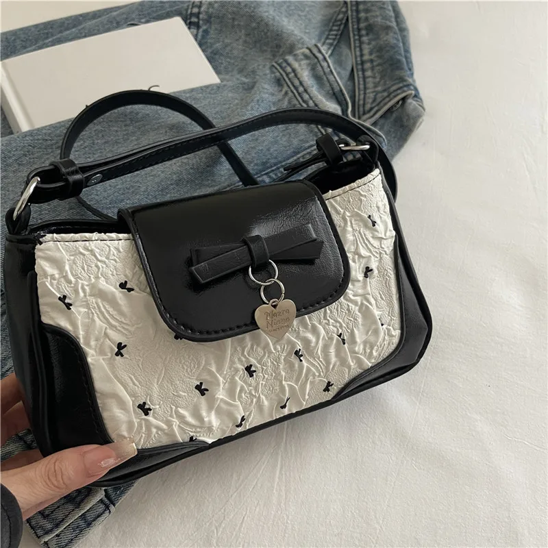 حقيبة إبط عصرية مزخرفة - تصميم نسائي عصري بعقدة على شكل فيونكة، كتف واحد/حفلة كروس للاستخدام اليومي #3