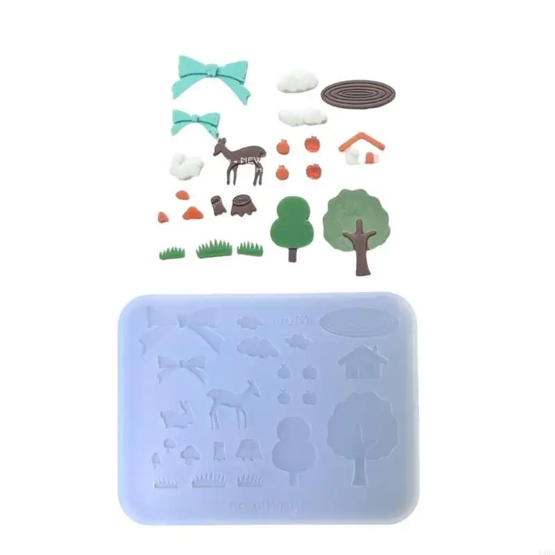 قوالب فوندان سيليكون متعددة الوظائف سهلة الاستخدام ونظيفة، قوالب إكسسوارات صغيرة مناسبة للكعك والحلويات