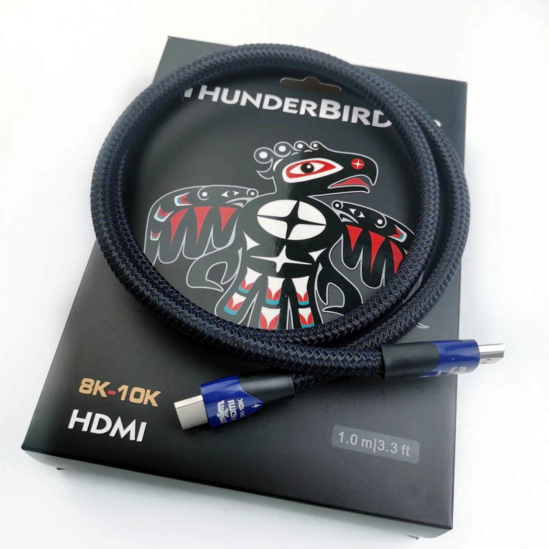 ThunderBird 48 HiFi Audio HDMI Cable eARC 10% Silver Signal & Drains 8K-10K 48Gbps 2.1 with Box