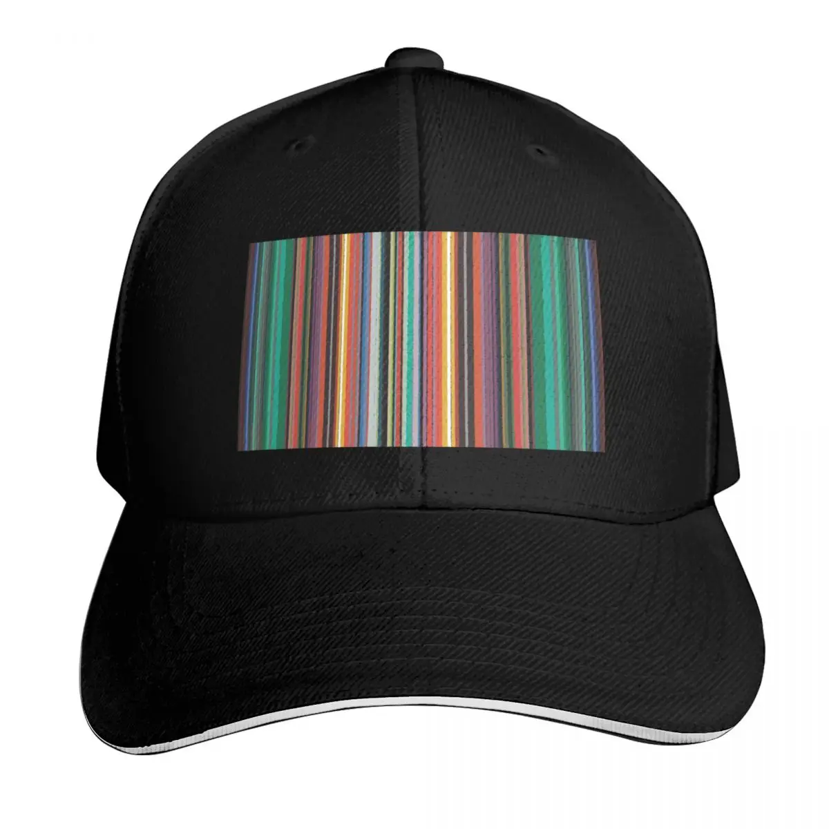 Multiple Color stripes Baseball Cap Quick Dry Performance Cotton Twill Breathable Contrast Two Tone Brim