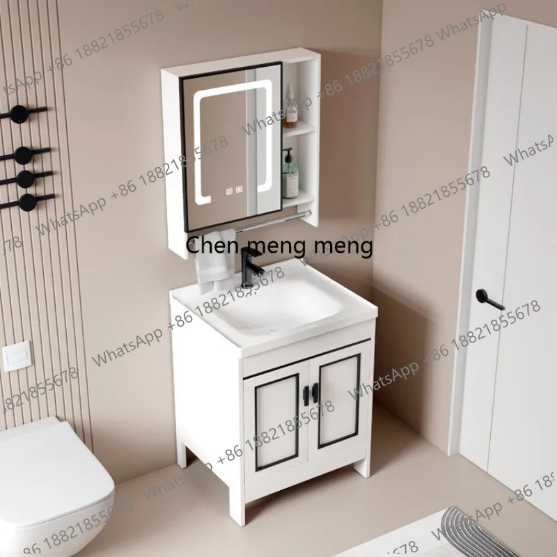 

White Toilet Bathroom Cabinet Partitions Floor Disinfecting Display Bathroom Cabinet Mirror Paper Archivadores Home Furniture