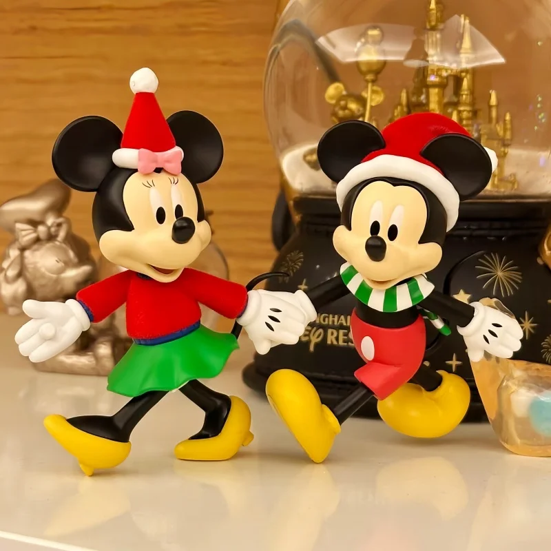 

New Disney Hand In Hand Series Blind Box Mickey Donald Minnie Daisy Cartoon Cute Doll Desktop Ornaments Model Mysterious Box